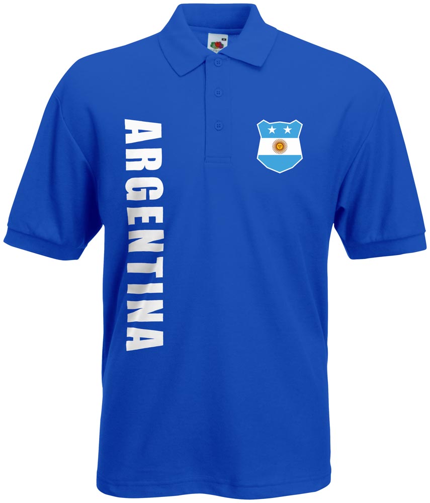WM 2018 Argentinien ARGENTINA Polo-Shirt Trikot Name Nummer 