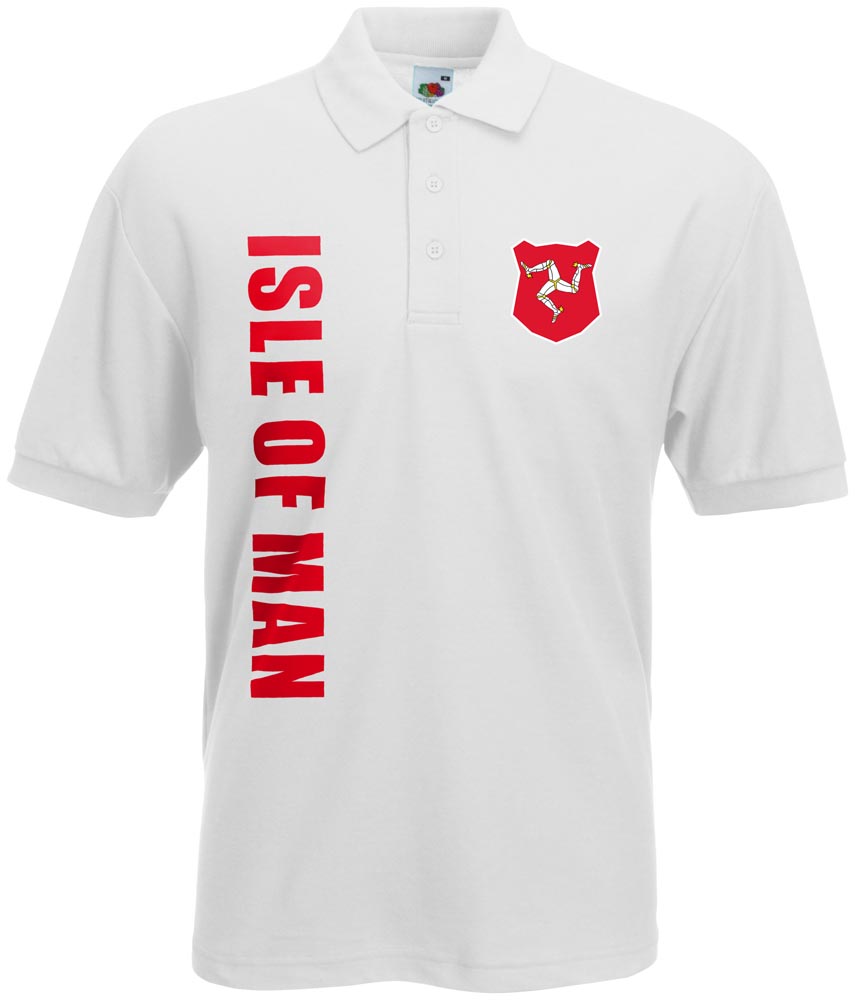 WM 2018 Isle of Man Polo-Shirt Trikot Name Nummer 
