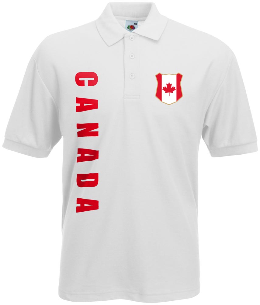 WM 2018 Kanada CANADA Polo-Shirt Trikot Name Nummer 