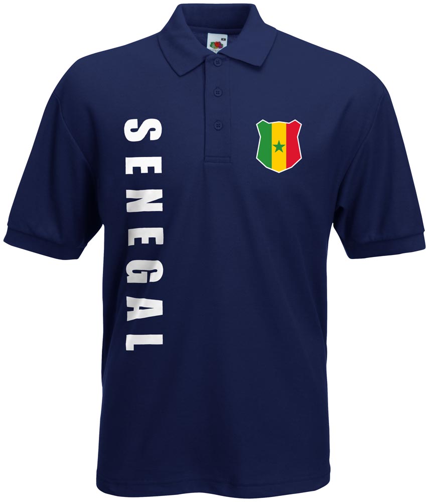 WM 2018 Senegal Polo-Shirt Trikot Name Nummer 