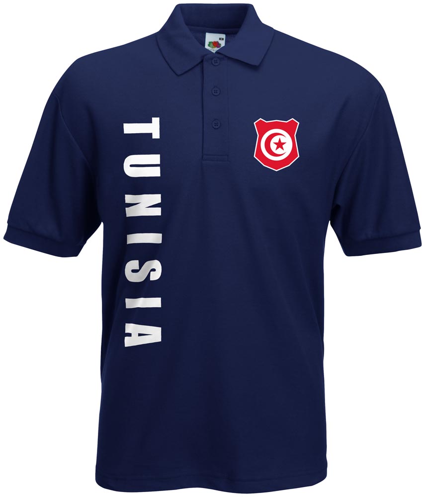 WM 2018 Tunesien TUNISIA Polo-Shirt Trikot Name Nummer 