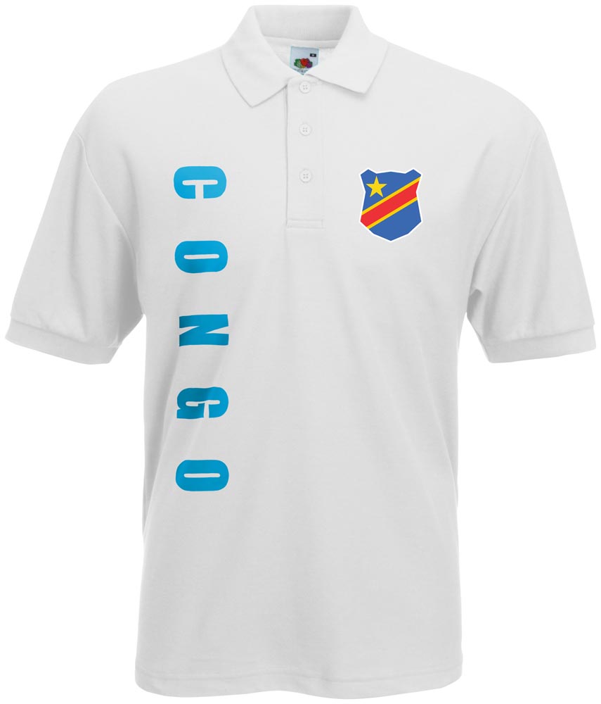 KONGO Polo-Shirt Trikot Name Nummer WM 2018 Zaire DR 