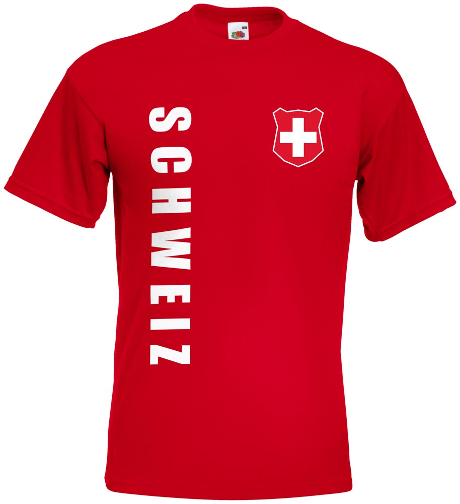 Kinder T-Shirt Trikot Schweiz inkl Name & Nummer Mini WM 2018