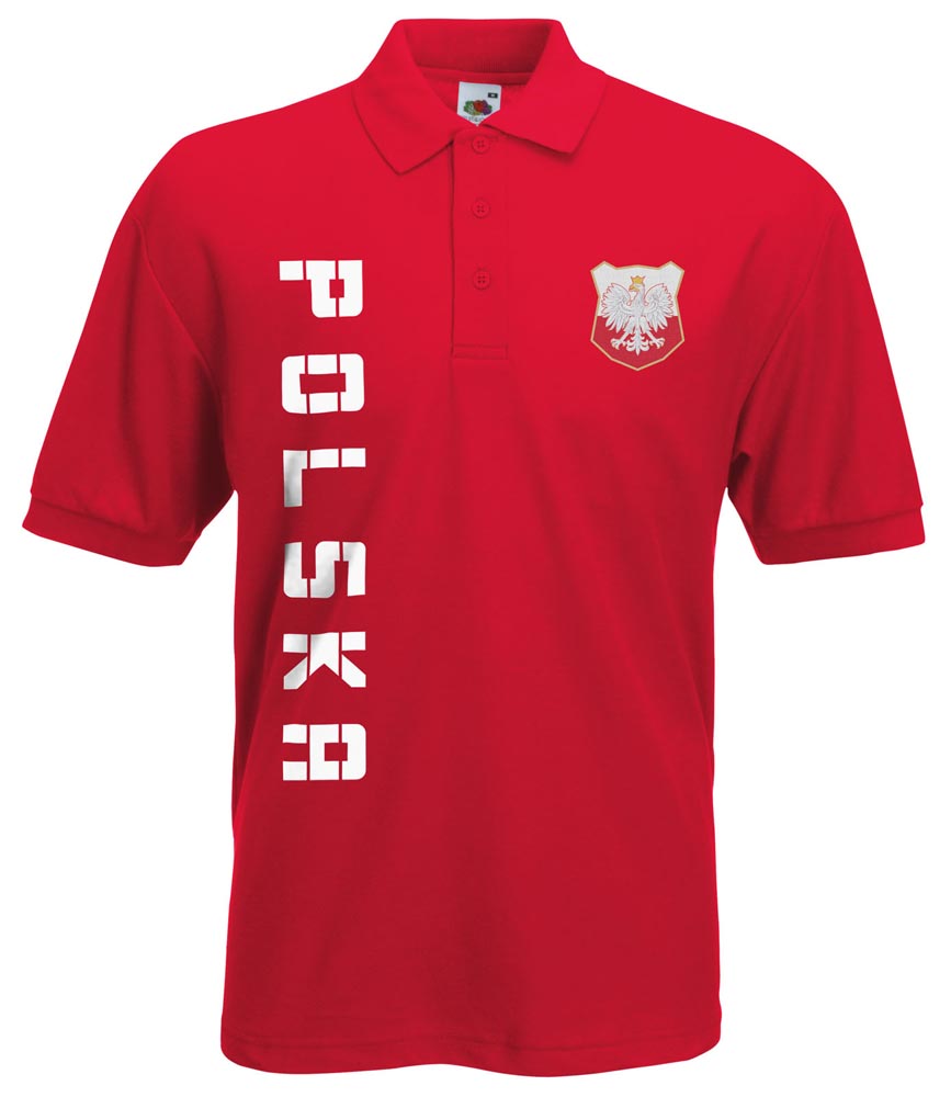 Polen Polska Polo-Shirt Trikot mit Name & Nummer S M L XL XXL 