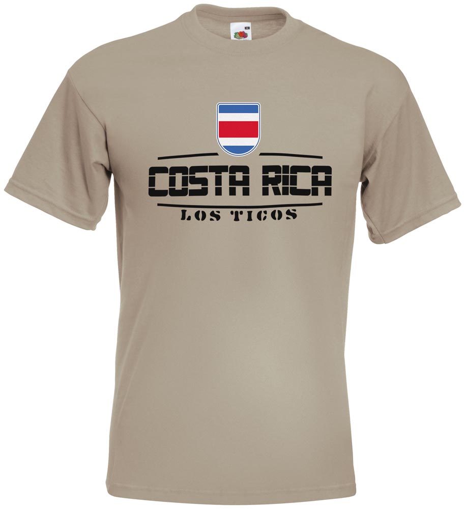 Costa Rica Fan T-Shirt Fußball Retro Shirt Trikot Rot Unisex S M L XXL XXXL NEU 