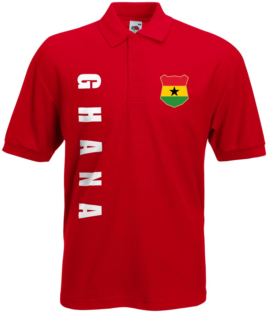 WM 2018 Ghana Polo-Shirt Trikot Name Nummer 