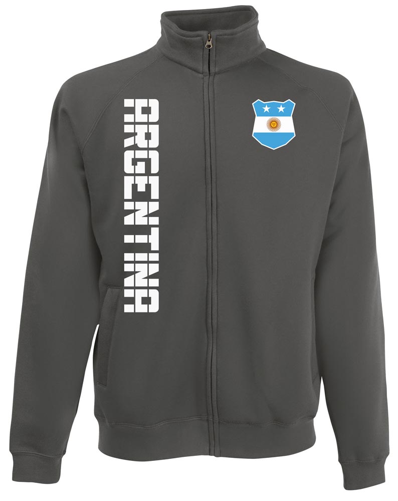 AkyTex Mongolei Sweatjacke Mit Wunschdruck - Personalisierbar Mit Name & Nummer