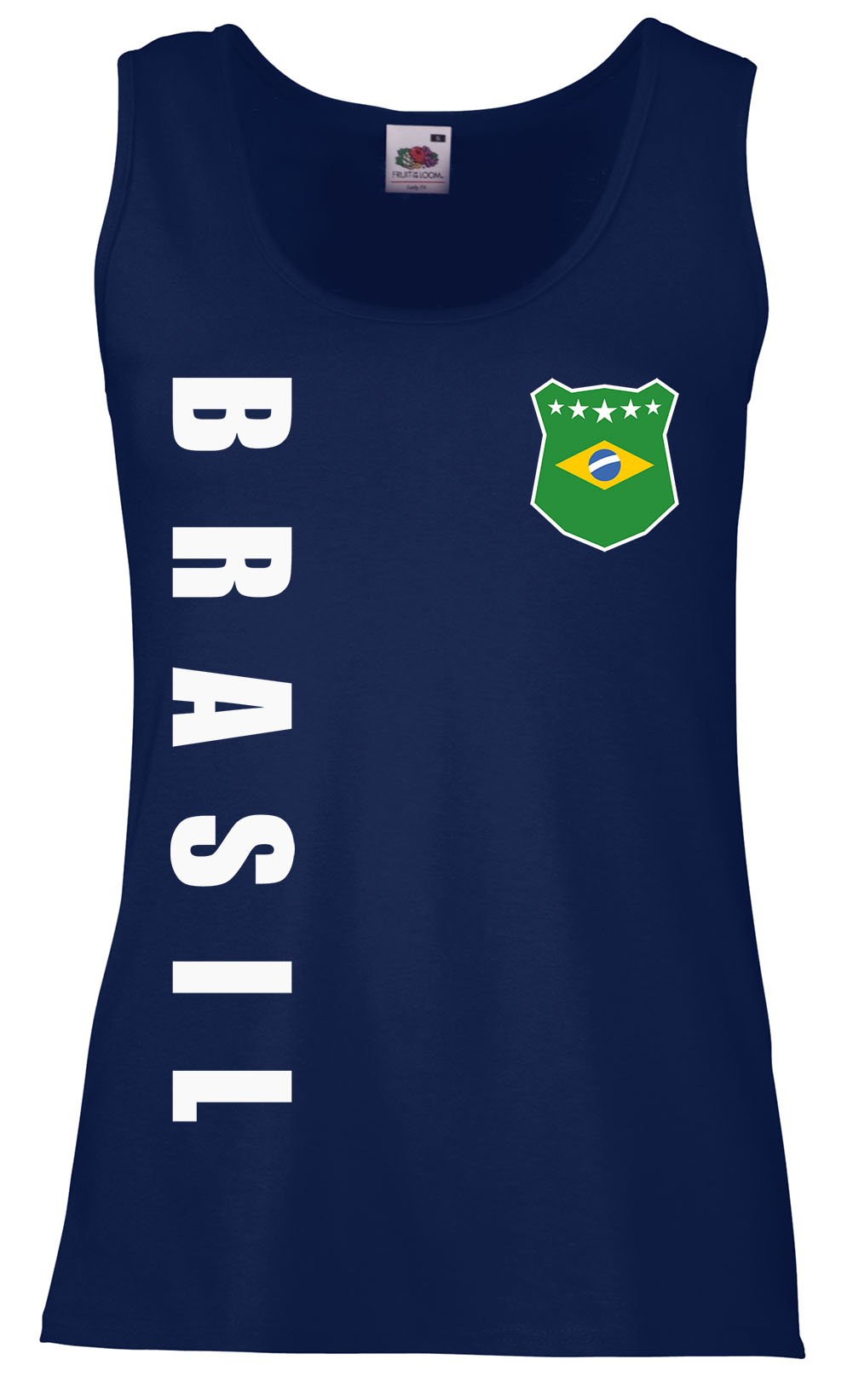 Brasilien Damen Trikot Fanshirt Polo-Shirt WM 2018 Name Nummer 