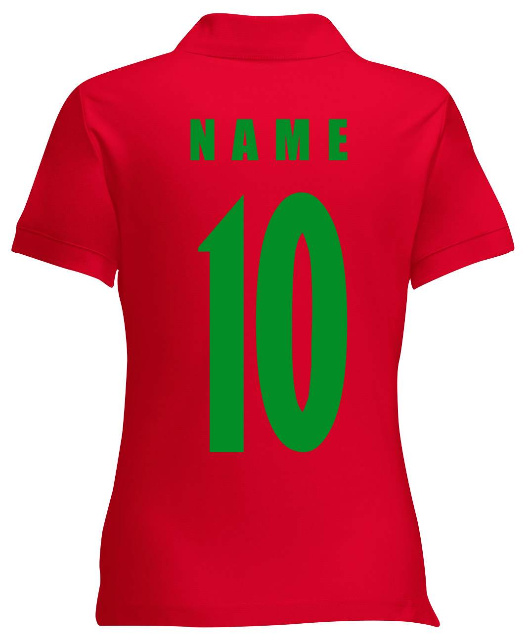 Marokko Morocco Damen Trikot Fanshirt Polo-Shirt WM 2018 Name Nummer 