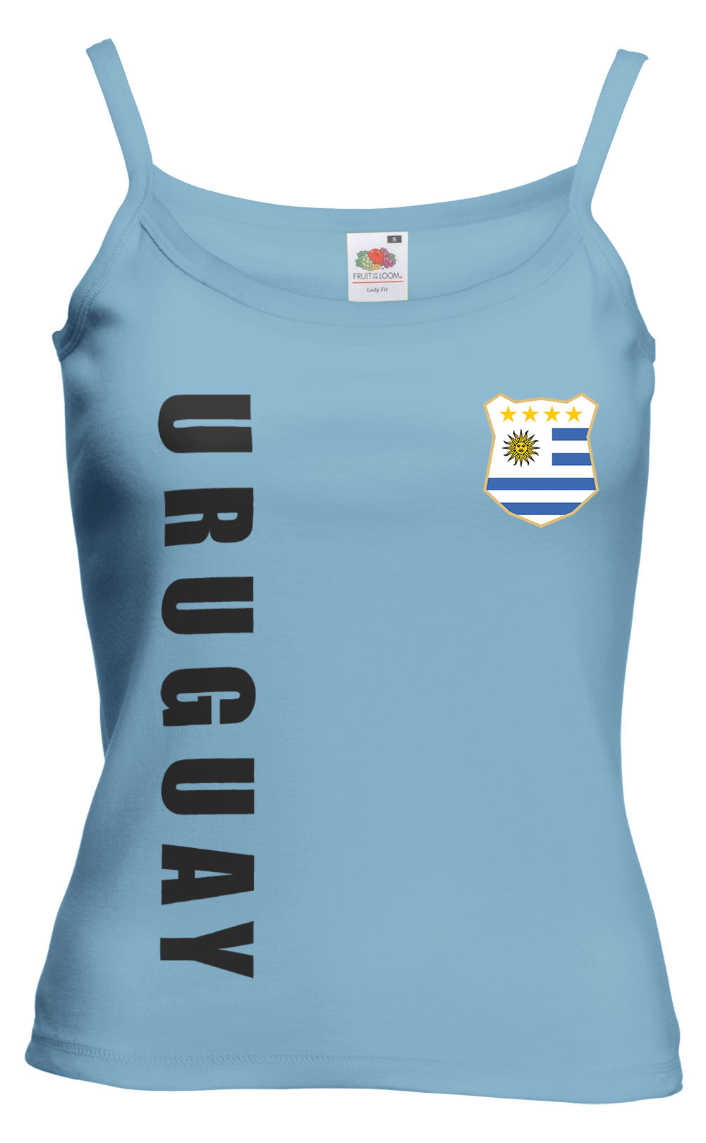 Uruguay WM 2018 Damen T-Shirt Trikot Name Nummer Fussball Team National 